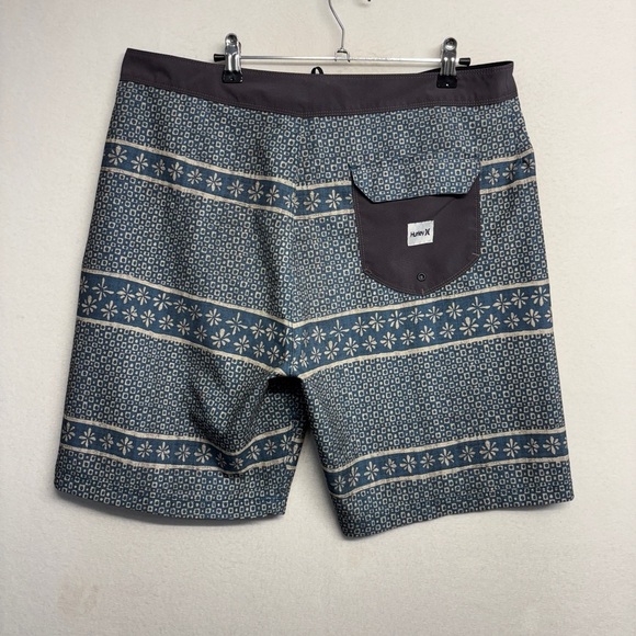 Hurley Swim Shorts 34 Stripe Navy Blue - Picture 2 of 6